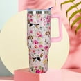 thumbnail image 4 of Beagle Tumbler Beagle Gifts 40 OZ 3D-Printed Insulated Cup Dog Lover Gift Travel Mug with Dogs Patterns and Vintage Florals(One Tumbler Included), 4 of 6