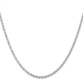 thumbnail image 2 of Auriga Fine Jewelry 10K White Gold 2.25 mm Diamond-cut Quadruple Rope Chain Necklace for Women 16", 2 of 6