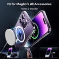 thumbnail image 4 of TOCOL Funda magnética para iPhone 14 Pro, transparente, [no amarillenta] [protección completa de la cámara] con 2 protectores de pantalla, compatible con MagSafe [probado en grado militar] a prueba de, 4 of 4