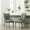Gray, variant on Button Tufted Charcoal Solid Wood Wingback Chairs with Nail Heads Set of 2 / Create Stylish Dining Setting