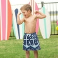 thumbnail image 4 of FORMRS Boys Swim Trunks Quick Dry Mesh Liner Boardshorts Sizes XS-XL, Light Blue Anchor, 4 of 7