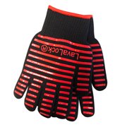 LavaLock® BBQ Grilling Cooking Heat Resistant Grill Gloves for Kettle Kamado or UDS