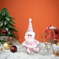 thumbnail image 4 of Xecvkr Christmas Doll Santa Claus Snowman Glitter Soft Plush Toy Pink Festive Window Display Ornament Multi Functional Gift 7.08in 1pc, 4 of 6