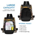 thumbnail image 6 of FORMRS Women's Travel Backpack Purse Anti-Theft Hidden Pockets Casual Shoulder Bag, Colorful Skeleton Sun, 6 of 7