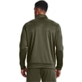 thumbnail image 4 of Chaqueta Under Armour para hombre, forro polar, cierre 1/4, color verde marino, 4 of 7