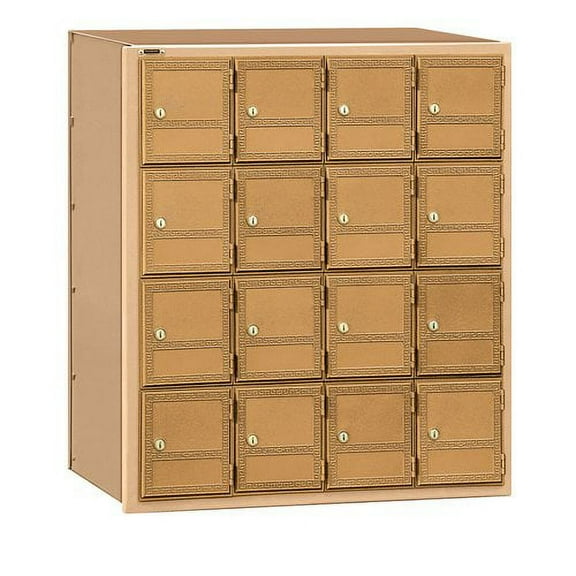 Salsbury Industries 2116RL Americana Mailbox, 16 Doors, Rear Loading, Aluminum