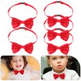 thumbnail image 2 of 5 piezas de pajarita brillante corbata de lentejuelas brillantes para niños Bowties ajustables para niños y niñas para espectáculos de escenario Outfit de graduación, 2 of 4