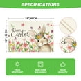 thumbnail image 5 of Sm:)e Bunny Rabbit Easter Placemats Set of 4, 12x18 Inch Seasonal Spring Table Mats, 5 of 6