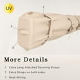 thumbnail image 3 of YODOLLA Protective Awning Cover, All-Weather Retractable Cover Storage Bag for 13' Wide Awnings for Patio, Waterproof Polyester Fabric in Beige, 3 of 9