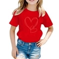 thumbnail image 4 of MUXiin Boys Valentine Shirt Valentine's Day Graphic for Boys And Girls Cool Casual Printed Shirt With Funny Slogan Kids Fashion Tee Valentine Gifts for Kids, 4 of 4