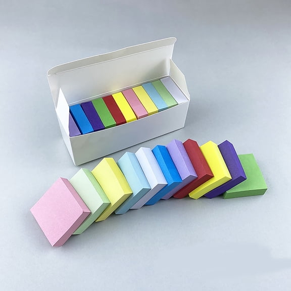 Aquvino Sticky Notes, Mini Rectangular, 1.5x2 Inches, 11 Pcs,Bright Colors Self-Stick Pads, Easy to Post for Home, Office, Notebook, Pack of 11,Super Sticking Power Memo Pads,Strong Adhesive