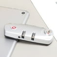 thumbnail image 4 of Milisten Portable TSA Customs Code Lock 3 Digit Combination Password Lock Padlock (Silver), 4 of 5