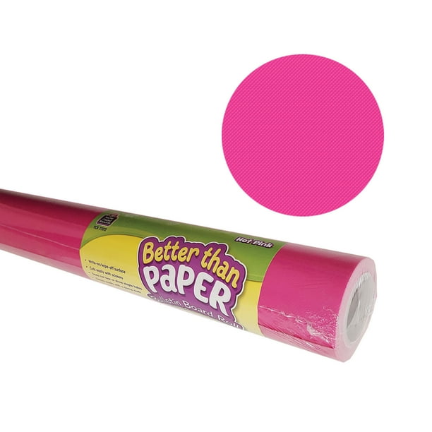 Better Than Paper Bulletin Board Roll, 4' x 12', Hot Pink, 4 Rolls