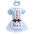 thumbnail image 3 of WIBACKER Baby Girls Princess Romper Tutu Dress Bodysuit Tulle Outfit for Birthday Christmas Halloween Party 12-18M, 3 of 7