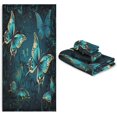 thumbnail image 7 of Coolnut Gold Butterfly Bathroom Towel Set Absorbent Soft 3-Piece Bath Towel Hand Towel Washcloth Decorative Towels for Bathroom Gym Hotel Beach Swimming Pool Washcloth Gift, 7 of 7
