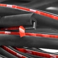 thumbnail image 4 of Fender Flares Edge Trim Automotive Rubber T-Style Fender Flare Edge Sealing Strip(Self-Adhesive) for Car Truck RV Wheel Wells, Fender Flares Wheel Eyebrow Protector, 4 of 8