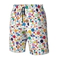 thumbnail image 5 of Naloa Colorful Spots Men's Beach Shorts, Surfing shorts, Swim trunks, Quick Dry Swim Trunks for Surfing Beach Fun - X-Large, 5 of 9