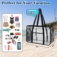 thumbnail image 3 of Bolso de Playa Transparente Fammart para Mujer Grande Tipo Tote Impermeable, 3 of 8