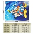 Funny Mickey Mouse Blanket Kawaii Cartoon bow tie Ultra Soft Cozy
