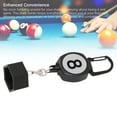 thumbnail image 3 of Pool Chalk Holder, Billiard Chalk Holder ABS Portable with Retractable Rope Buckle for Billiard Accessory, 3 of 7