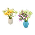 thumbnail image 2 of Plantas acuáticas artificiales, colores brillantes fluorescentes, resina duradera segura, plantas de acuario de silicona para Decoración, 2 uds., 2 of 5