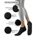 thumbnail image 2 of Yawlsow 4 Pairs Pilates Socks with Grips for Women, Grippy Socks for Barre Yoga Workout, Hospital, Size 5-10, 2 of 6