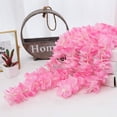 thumbnail image 5 of 33Ft Artificial Flowers Garland Fake Wisteria Hanging Flowers Garlands Vine for Party Wedding Garden Decoration Pack（Pink）, 5 of 5