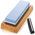 thumbnail image 1 of EastVita Knife Sharpening Stone Kit, Whetstone Sharpening Stone Premium 4 Side Grit 400/1000 3000/8000 Water Stone, Flattening Stone, Angle Guide, Leather Strop, Anti Cut Gloves, 1 of 9
