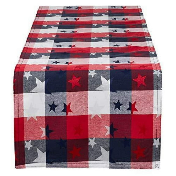 Fennco Styles Checkered Stardom Collection Traditional Plaid Table Linens