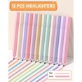 thumbnail image 4 of 33PCS Aesthetic Highlighter and Gel Pen set with Case, 12 Bible Highlighters & Cute Pens Refills With Soft Ink & Tip, No Bleed Quick Dry for Bible Study Journaling Planner Notes School Supplies, 4 of 7