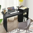 thumbnail image 2 of Giantex Computer Table Desk, Modern Simple Wooden Desk w/Storage Drawer & Compartments, Study Writing Computer Table for Home Office, 2 of 8