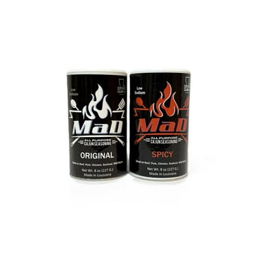 MaD Cajun Seasoning Original & Spicy - 2 Pack