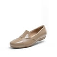 thumbnail image 2 of Women's Chunky Heel Loafers Slip-On Shoes Platform with Memory Foam Cushion, Round Toe & Chain Detail, 2 of 6