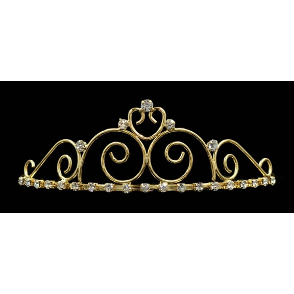 #14698G - Royalty Affair Wire Tiara - Gold Plated