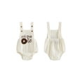 thumbnail image 2 of BemeyourBBs Half Way to One Clothes Baby Boy Girl 1/2 Half Birthday Outfit 1st Birthday Clothes Summer Romper 1/2 Embroidery Sleeveless Bodysuit Jumpsuit Playsuit, 2 of 9
