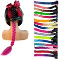 thumbnail image 1 of Hai Hong Helmet Hair Helmet Pigtails Gradient Ramp Helmet Ponytail with Suction Cup for Motorcycle Bike Ombre Color 2PCS, 1 of 6