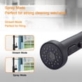 thumbnail image 7 of Logmey Kitchen Faucet with Pull Down Sprayer 360 Degree Single Handle 2 Holes,Matte Black Kitchen Sink Faucet with 2 Spray Mode, 7 of 7