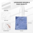 thumbnail image 4 of YFYANG Reusable Cotton Canvas Tote Shopping Bag, Retro Blue Dream Washable Portable Grocery Bag for Daily Travel, 4 of 8