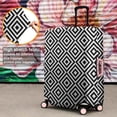 thumbnail image 4 of Black White Square Checkered Pattern Luggage Cover Fashion Suitcase Cover Baggage Covers Fit 25-28 Inch Luggage (Go Travel), 4 of 5