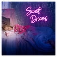 thumbnail image 2 of Sweet Dreams Letrero De Neón Letra Luz Para Dormitorio Habitación Boda Fiesta Bar Club Matrimonio Lámpara De Decoración De Pared 38cm×32cm, 2 of 3