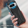thumbnail image 4 of KOMI for Google Pixel 8 Pro Case with Card Holder, Built-in Stand Full-Body Drop Tested Protective Wallet Case for Google Pixel 8Pro (Blue), 4 of 5