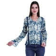 thumbnail image 4 of Moomaya Kurta Col Kurta Dentelle Détails Imprimé Manches Longues Tunique, 4 of 5