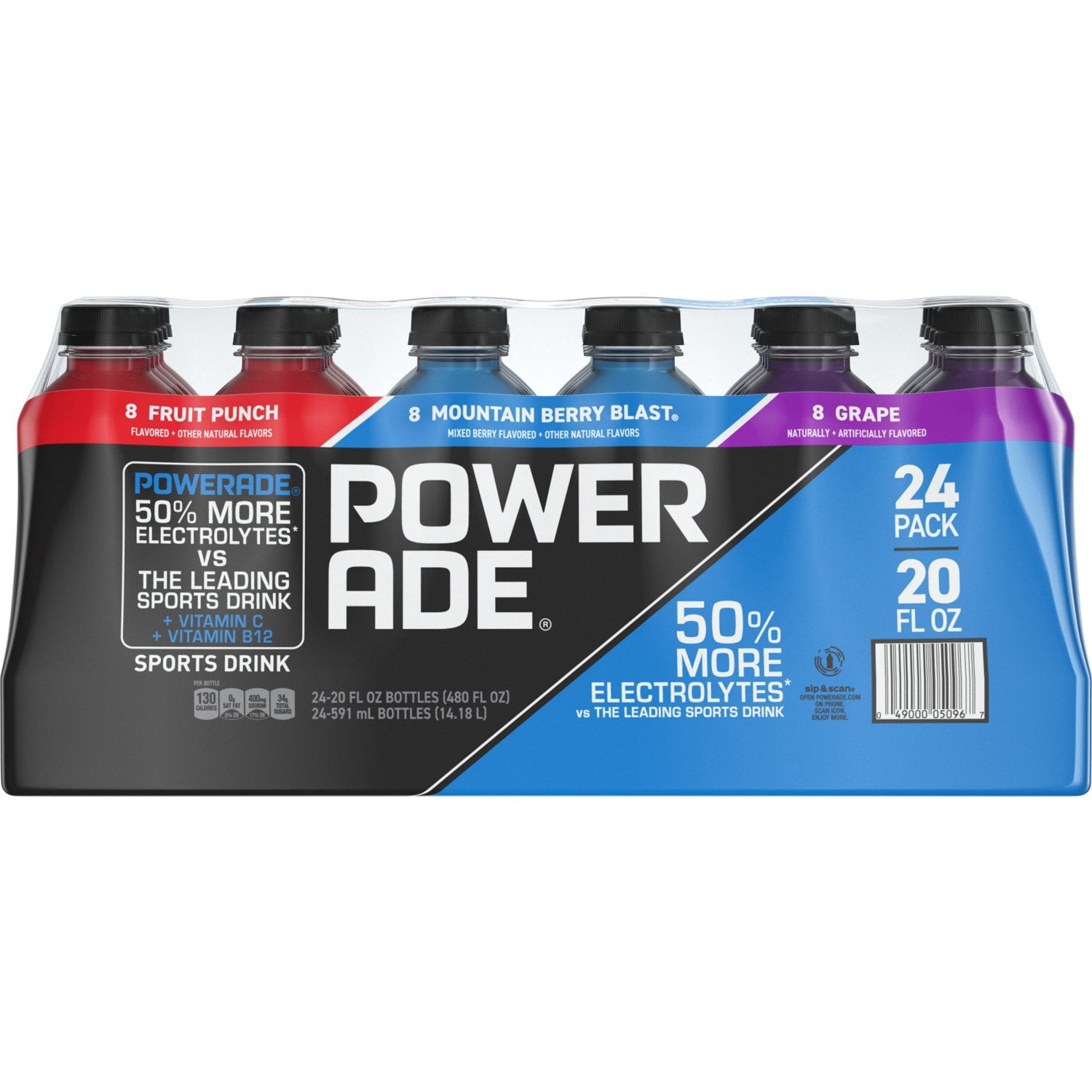 POWERADE Variety Pack Sports Drink, 20 fl. oz., 24 pk. - Samsclub.com