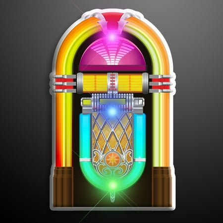 Shamrock Led Pins - FlashingBlinkyLights 1950's Jukebox Light Up Flashing LED Lapel Pins