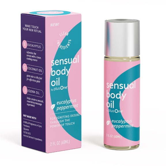 plusOne Sensual Body Oil - Eucalyptus Peppermint