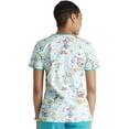 thumbnail image 3 of Tooniforms Scrubs Top For Women V-Neck Print TF686, 3 of 7