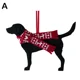 thumbnail image 1 of Adornos para árbol de Navidad con forma de perro, colgante de perro labrador, adornos navideños colgantes, accesorios para árbol 2D, fieltro para coche T6U4, 1 of 6