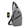 thumbnail image 2 of UHUYA Sling Bag Crossbody Backpack for Men Travel Backpack Multipurpose Cross Body Chest Bag Unisex Shoulder Bag Hiking Chest Bag Daypack, Gray B, 2 of 7