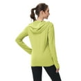 thumbnail image 5 of Fonma Hooded Women's Athletic Full Zip Lightweight Workout Jacket with Pockets Yellow XL, 5 of 8