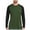 Army Green, variant on Diufon Mens Long Sleeve Shirts Casual Soft Athletic Tee Shirt Lightweight Color Block Crewneck Tops